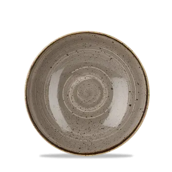 Churchill Stonecast Piatto Fondo 18,2cm Grigio Puntinato 6 Pezzi