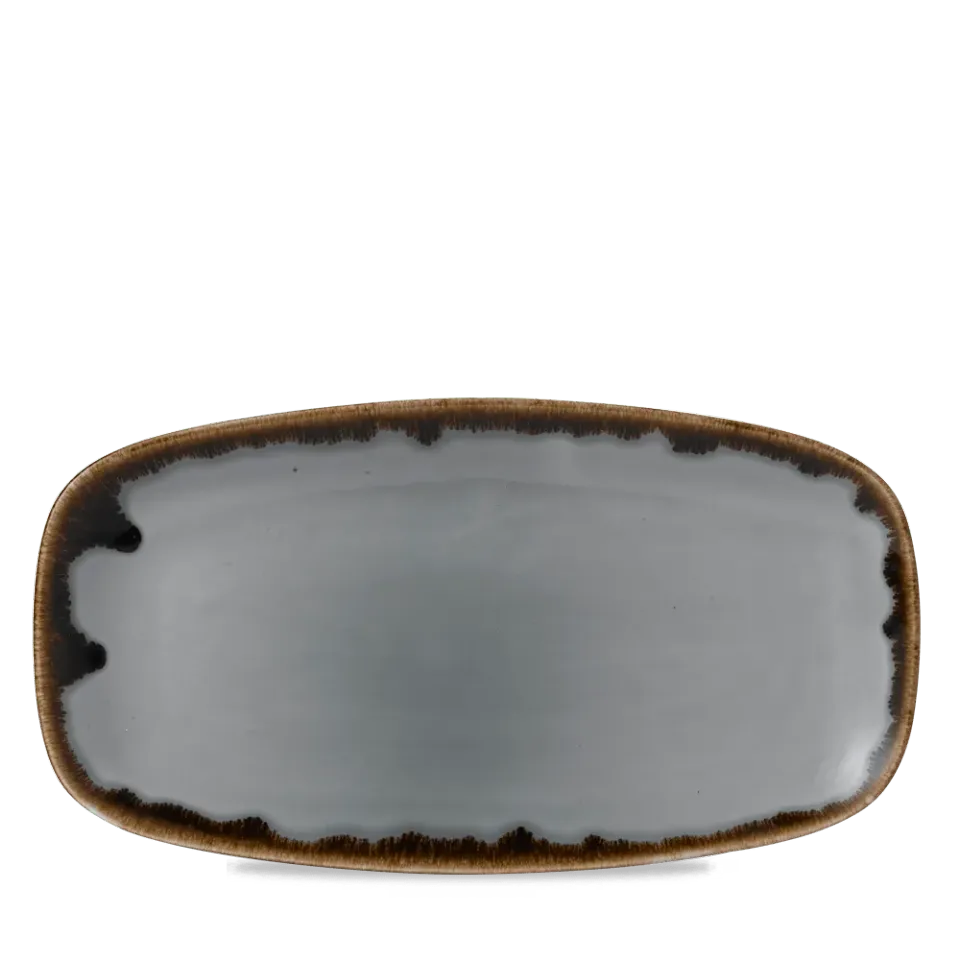 Showbar Harvest Grey piatto oblong 35,5x18,9cm 6 pezzi