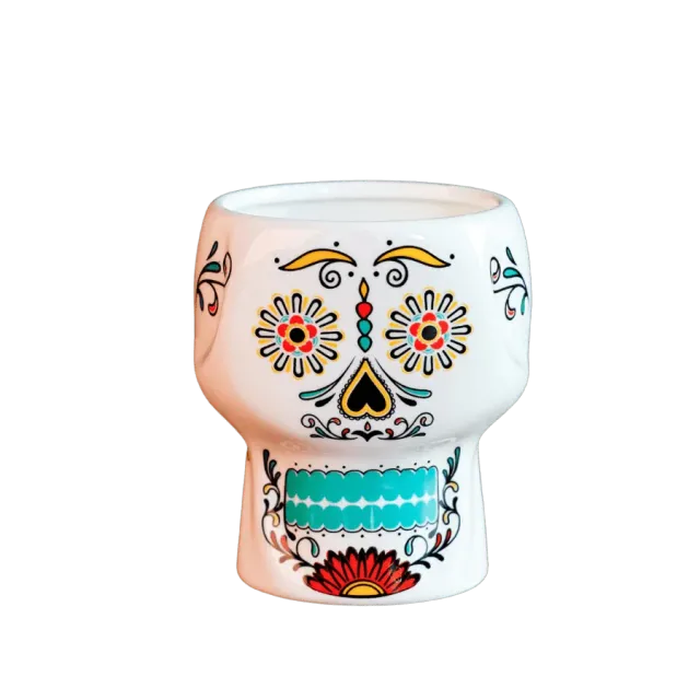 Cocktail Ceremony Tiki Mug Teschio Verde Neon 300 ml Ceramica