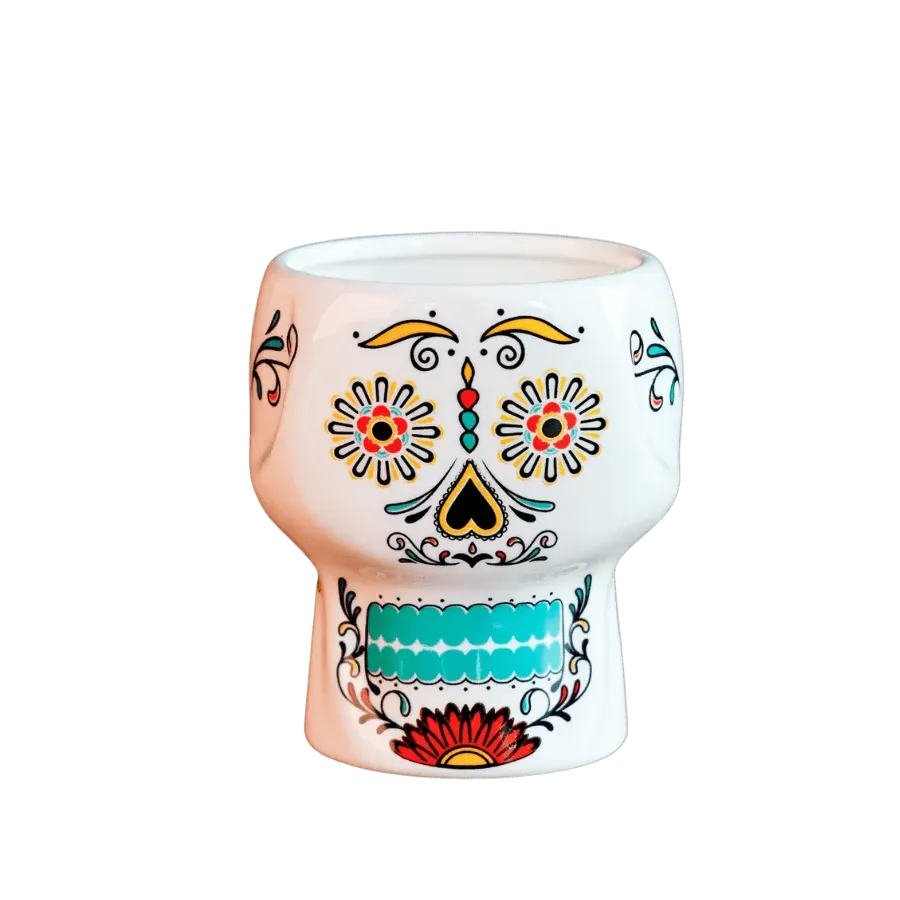 Cocktail Ceremony Tiki Mug Teschio Verde Neon 300 ml Ceramica