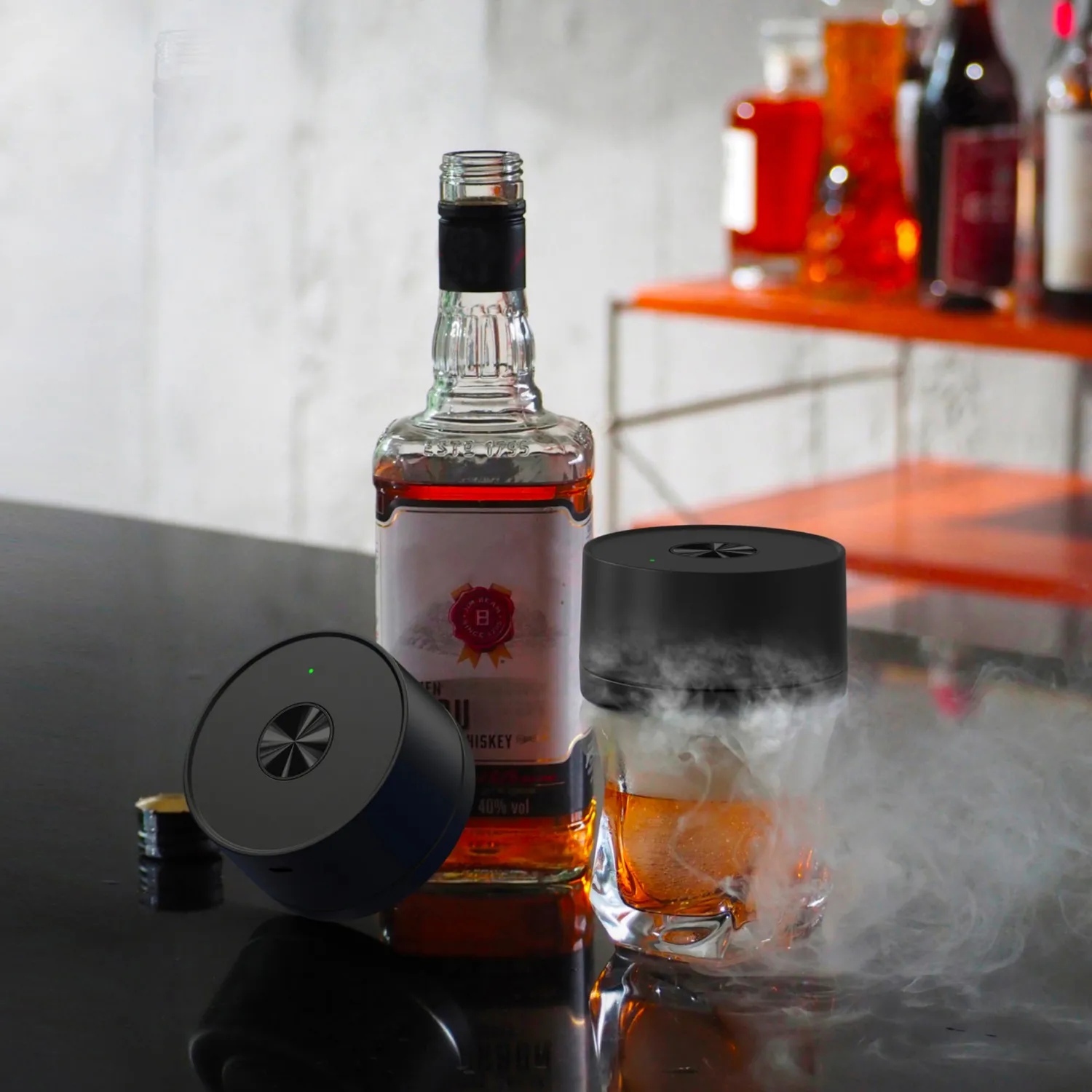 Smokepub Complete Set Affumicatore Cocktail Elettrico Legno