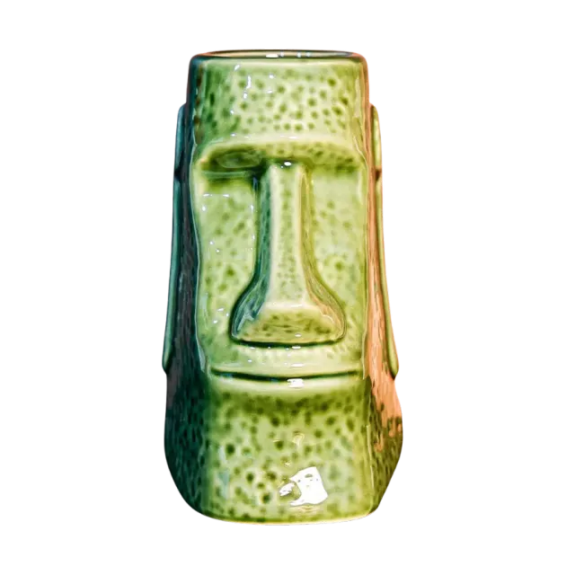 Cocktail Ceremony Moai Giant Tiki Mug Verde 750 ml Ceramica