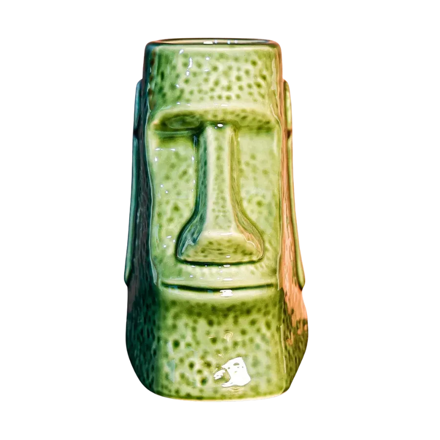 Cocktail Ceremony Moai Giant Tiki Mug Verde 750 ml Ceramica