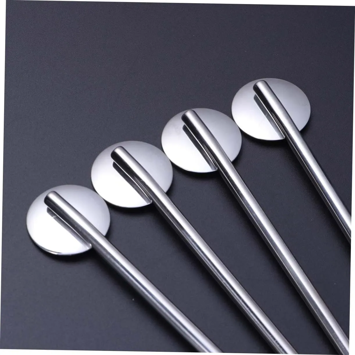 Cocktail Ceremony Cucchiaino Cannuccia Tondo Metallo 10 Pz