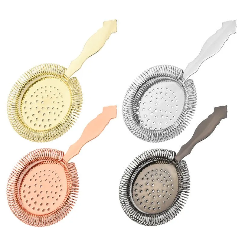 Cocktail Ceremony Vintage strainer Hawthorne acciaio argento
