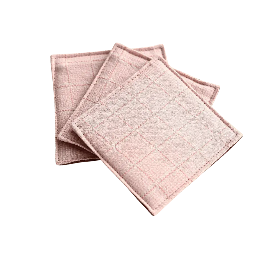 Cocktail Ceremony Sottobicchiere Stoffa 9x9 Jacquard Arancio Rosa 1 pz