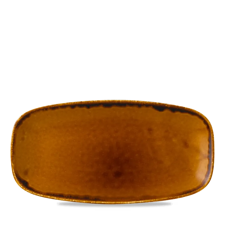 Showbar Harvest Brown piatto oblungo 29,8x15,3 cm 6 pezzi stoneware