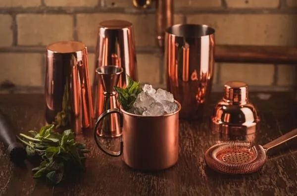 Showbar Lorraine Copper Cobbler shaker 500 ml rame acciaio