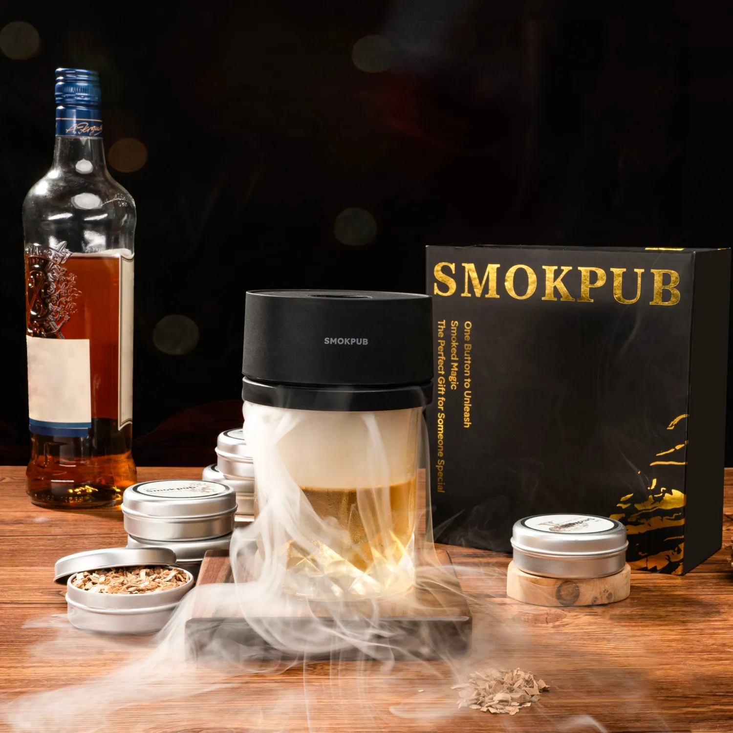 Smokepub Smoker kit affumicatore whiskey 10 pezzi elettrico