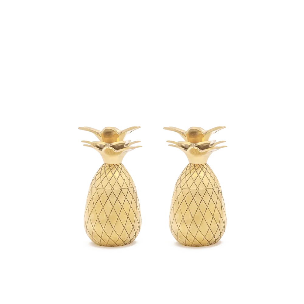 Showbar Pineapple Shot Glass bicchierini shot 2 pezzi dorati