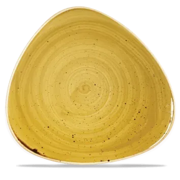 Churchill Stonecast piatto triangolare 31,1 cm senape 6 pz