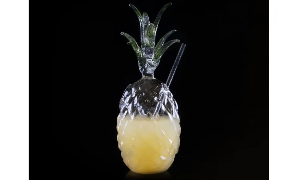 Showbar Ananas bicchiere tiki vetro 300ml h 23cm