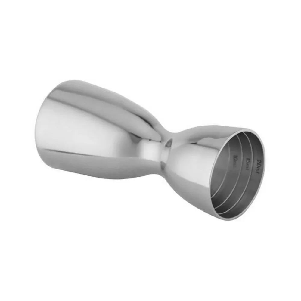 Cocktail Ceremony Hourglass jigger 30/50 ml argento graduato