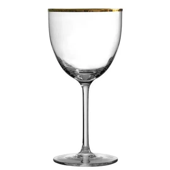 Showbar Urban Bar Gold Rim Nick & Nora bicchiere 6x17cl bordo oro