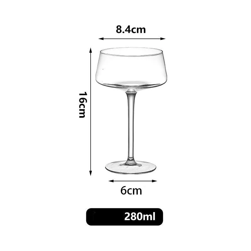 Cocktail Ceremony Coppe Champagne 280 ml Set 6 Pezzi Saucer