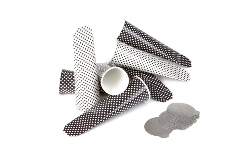 Showbar Kalippo contenitore 70 ml conf. 100 pezzi bianco pois