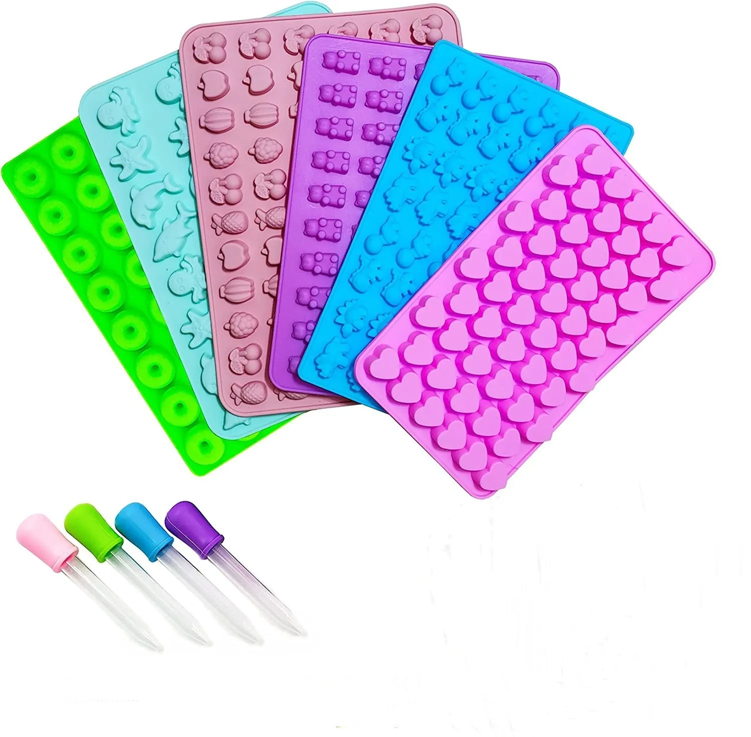 Cocktail Ceremony 48 Orsetti stampo silicone rosa contagocce