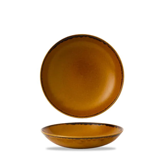 Showbar Harvest Brown Small Coupe Bowl 18,2 cm 6 Pezzi