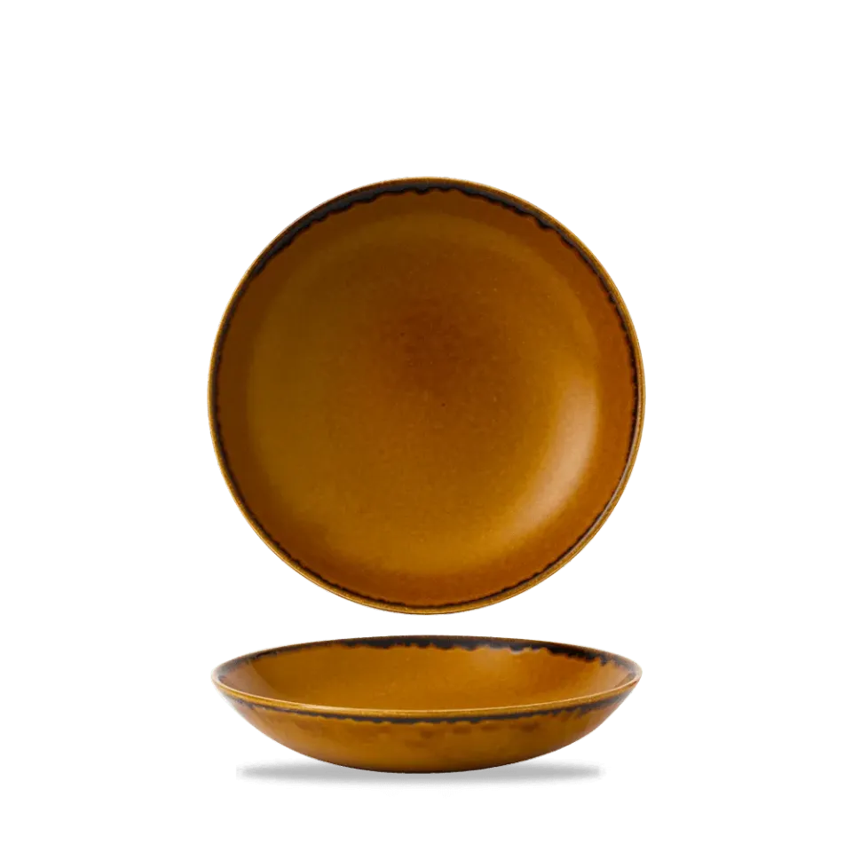 Showbar Harvest Brown Small Coupe Bowl 18,2 cm 6 Pezzi