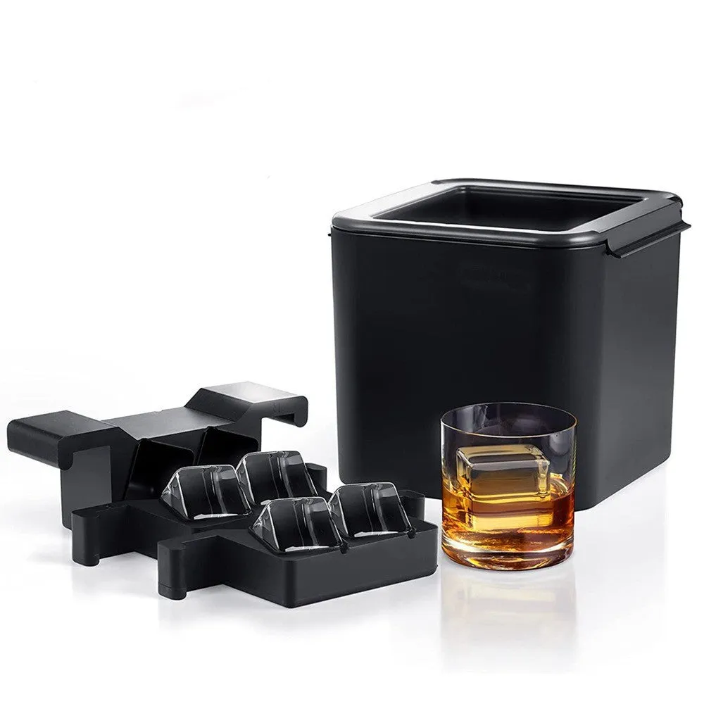 Cocktail Ceremony 4-hole Ice Mold stampo sfere silicone 4 posti