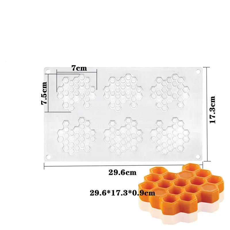 Cocktail Ceremony Honeycomb stampo silicone nido ape 6 posti