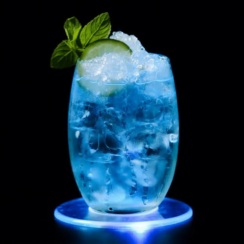 Cocktail Ceremony Coasters sottobicchieri LED 100 mm bianchi