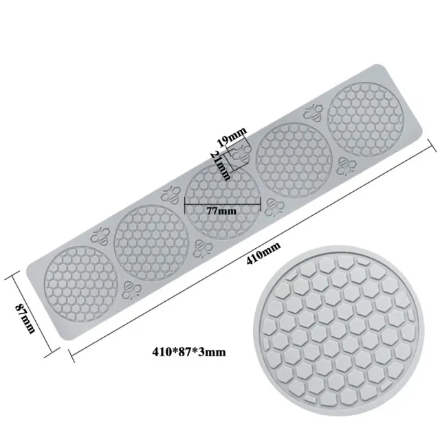 Cocktail Ceremony Honeycomb stampo silicone alveare 5 nidi alimentare