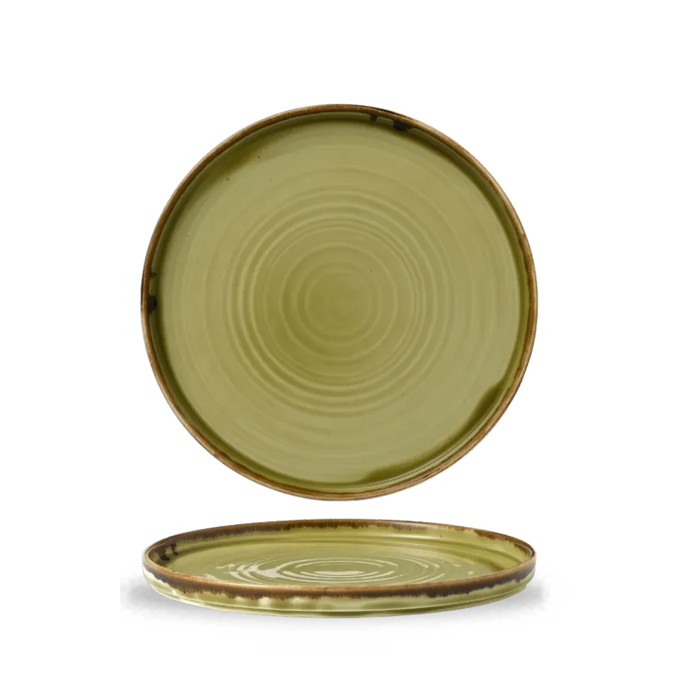 Churchill Harvest Piatto Walled 26 cm 6 Pezzi Verde