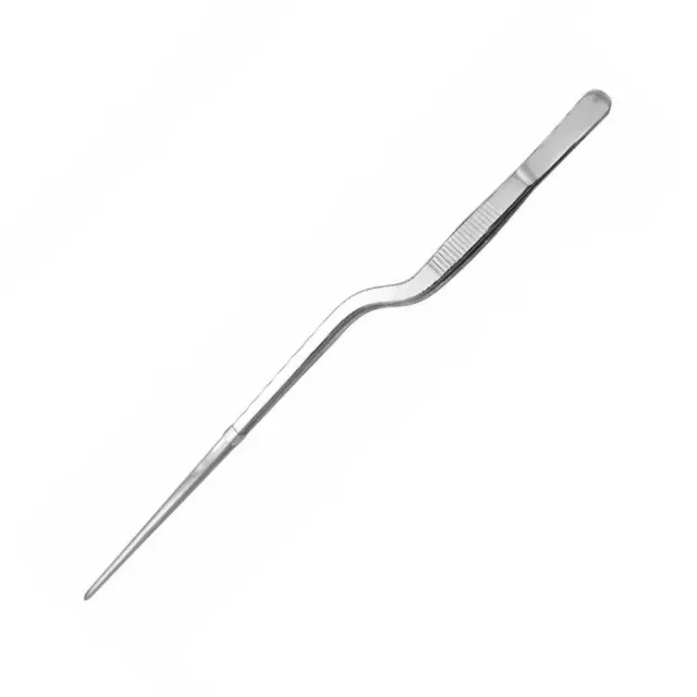 Cocktail Ceremony Tweezers Curved 30cm pinza argento acciaio