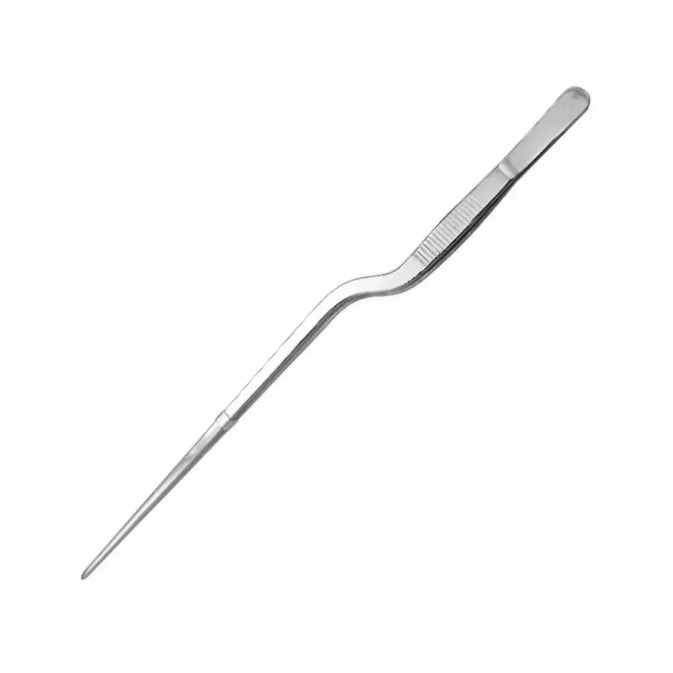 Cocktail Ceremony Tweezers Curved 30cm pinza argento acciaio