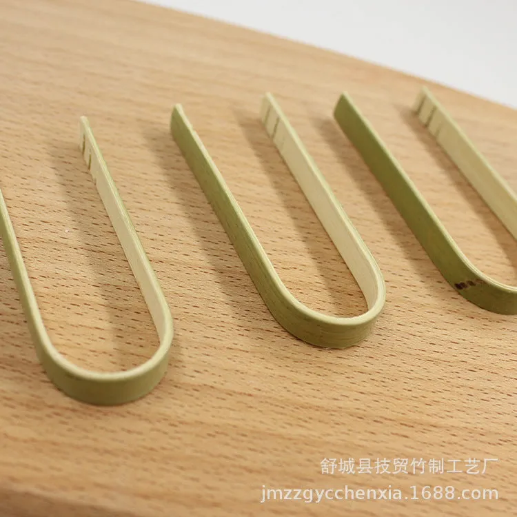 Cocktail Ceremony Bamboo Tongs pinzette bambù 50 pezzi 8 cm monouso