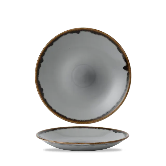 Showbar Harvest Grey Deep Coupe Plate 28,1cm piatto 6 pezzi grigio