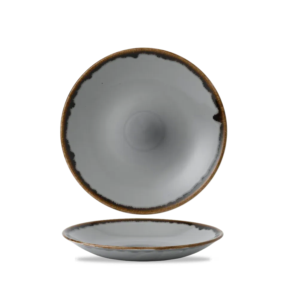 Showbar Harvest Grey Deep Coupe Plate 28,1cm piatto 6 pezzi grigio
