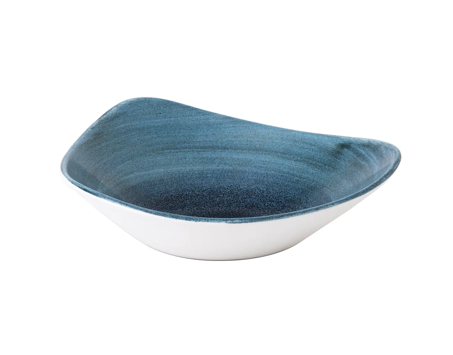 Aqueous Triangle Bowl Piatto Fondo 23,5 cm Bianco 6 Pezzi