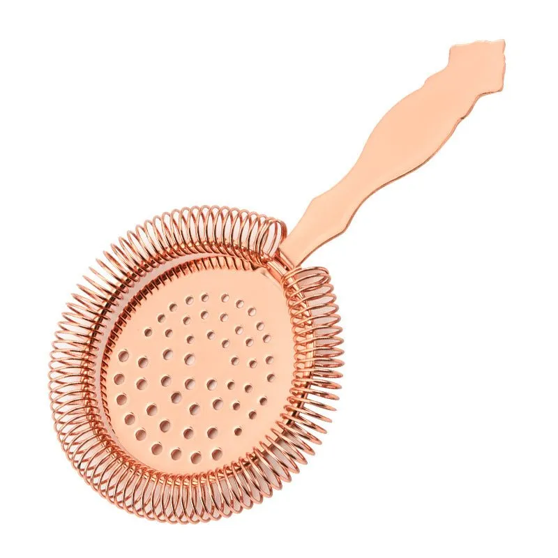 Cocktail Ceremony Vintage strainer Hawthorne acciaio argento