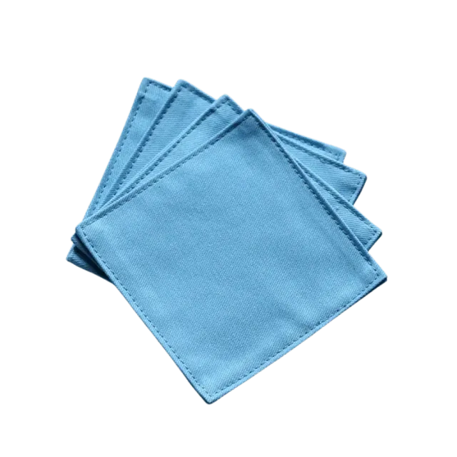 Cocktail Ceremony Sottobicchiere Stoffa Blu 9x9cm singolo