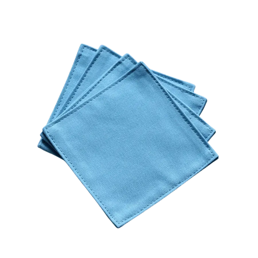 Cocktail Ceremony Sottobicchiere Stoffa Blu 9x9cm singolo