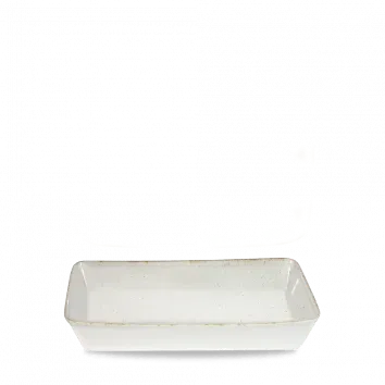 Showbar Stonecast Orzo Bianco teglia rettangolare 38x25 cm