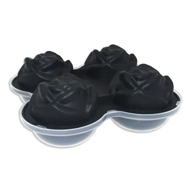 Cocktail Ceremony Rose stampo ghiaccio rosa 4 posti silicone