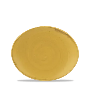 Showbar Stonecast 124516 Vassoio Ovale 19,2x16,4cm 6Pz Senape