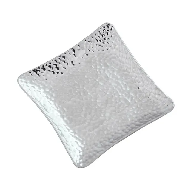 Cocktail Ceremony Sottobicchieri Metallo Quadrati Argento 6 Pz