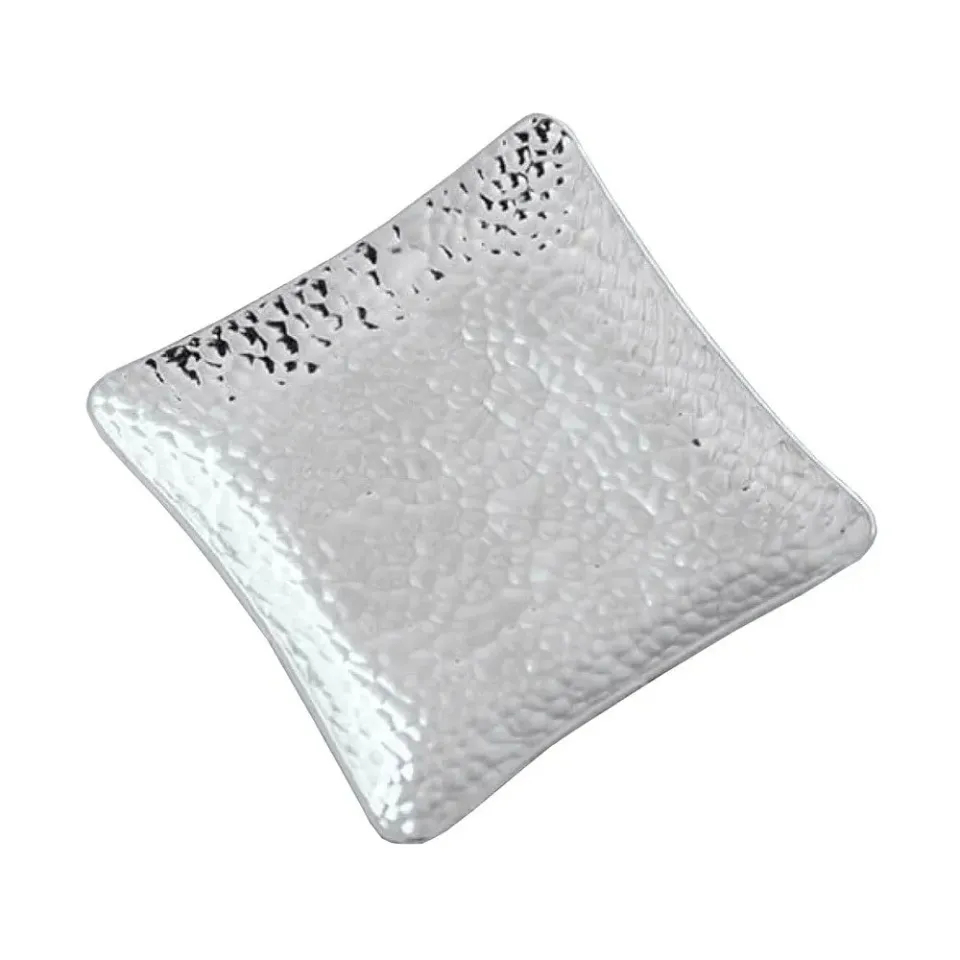 Cocktail Ceremony Sottobicchieri Metallo Quadrati Argento 6 Pz