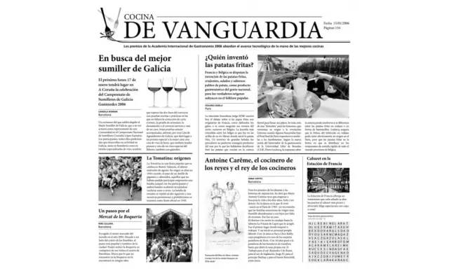 Showbar Cocina de Vanguardia Carta Alimentare 29x30 500pz