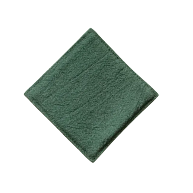 Cocktail Ceremony Sottobicchiere Stoffa Verde 9x9 cm