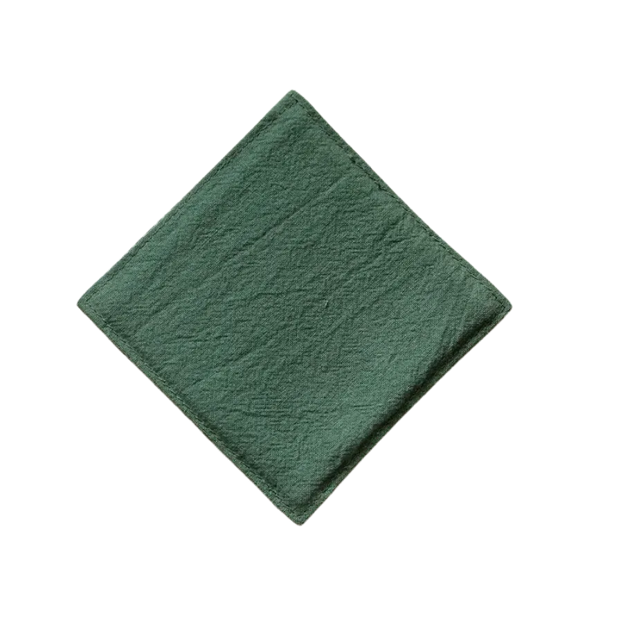Cocktail Ceremony Sottobicchiere Stoffa Verde 9x9 cm