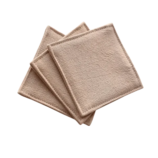 Cocktail Ceremony sottobicchiere cotone 9x9 kaki lavato