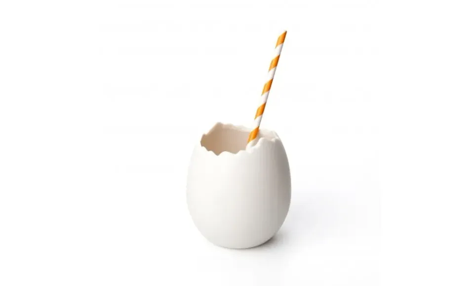 Showbar uovo struzzo porcellana 350 ml servizio creme