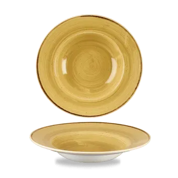 Showbar Stonecast piatto falda 24cm senape puntinato 6 pezzi