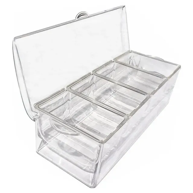 Cocktail Ceremony Ice Chiller fruit box 4 scomparti refrigerata