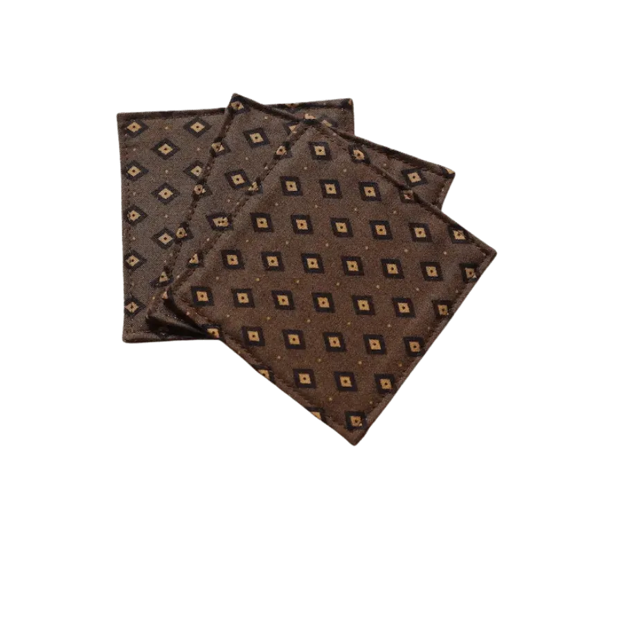 Cocktail Ceremony Fabric Coaster Coffee Vintage sottobicchiere 9x9 cm